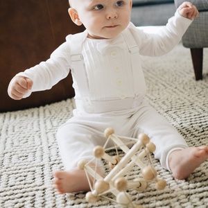 Baby boy white tuxedo